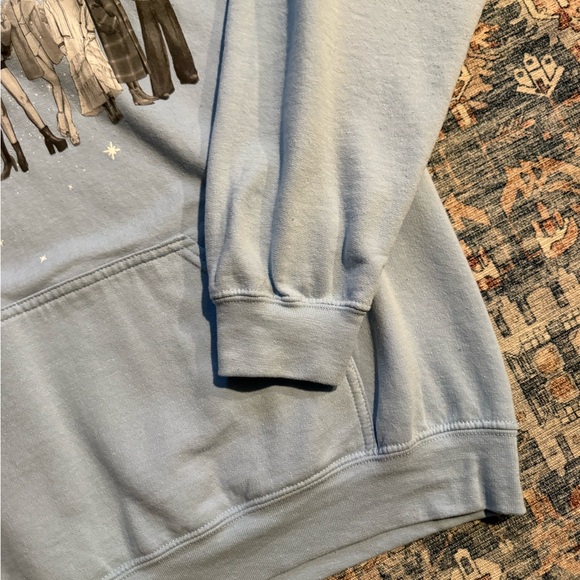 Taylor swift light blue eras collection hoodie size large - Picture 5 of 7